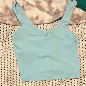 Women's Light Blue Sleeveless Top